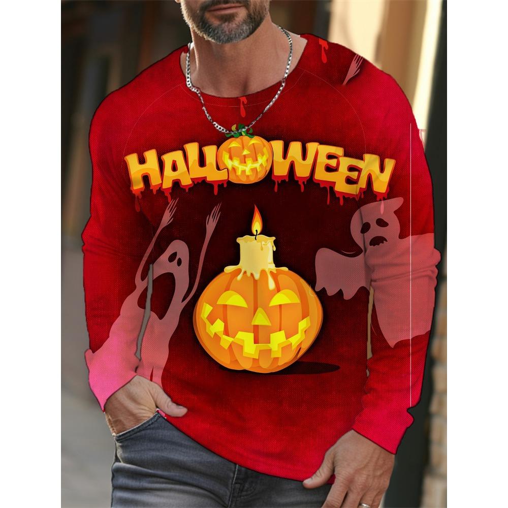 Осенне-зимняя мужская футболка с длинным рукавом и принтом тыквы на Хэллоуин с 3D-принтом, мужская уличная одежда с круглым вырезом и длинным рукавом L
Осенне-зимняя мужская футболка с длинным рукавом и принтом тыквы на Хэллоуин с 3D-принтом, мужская уличная одежда с круглым вырезом и длинным рукавом L
