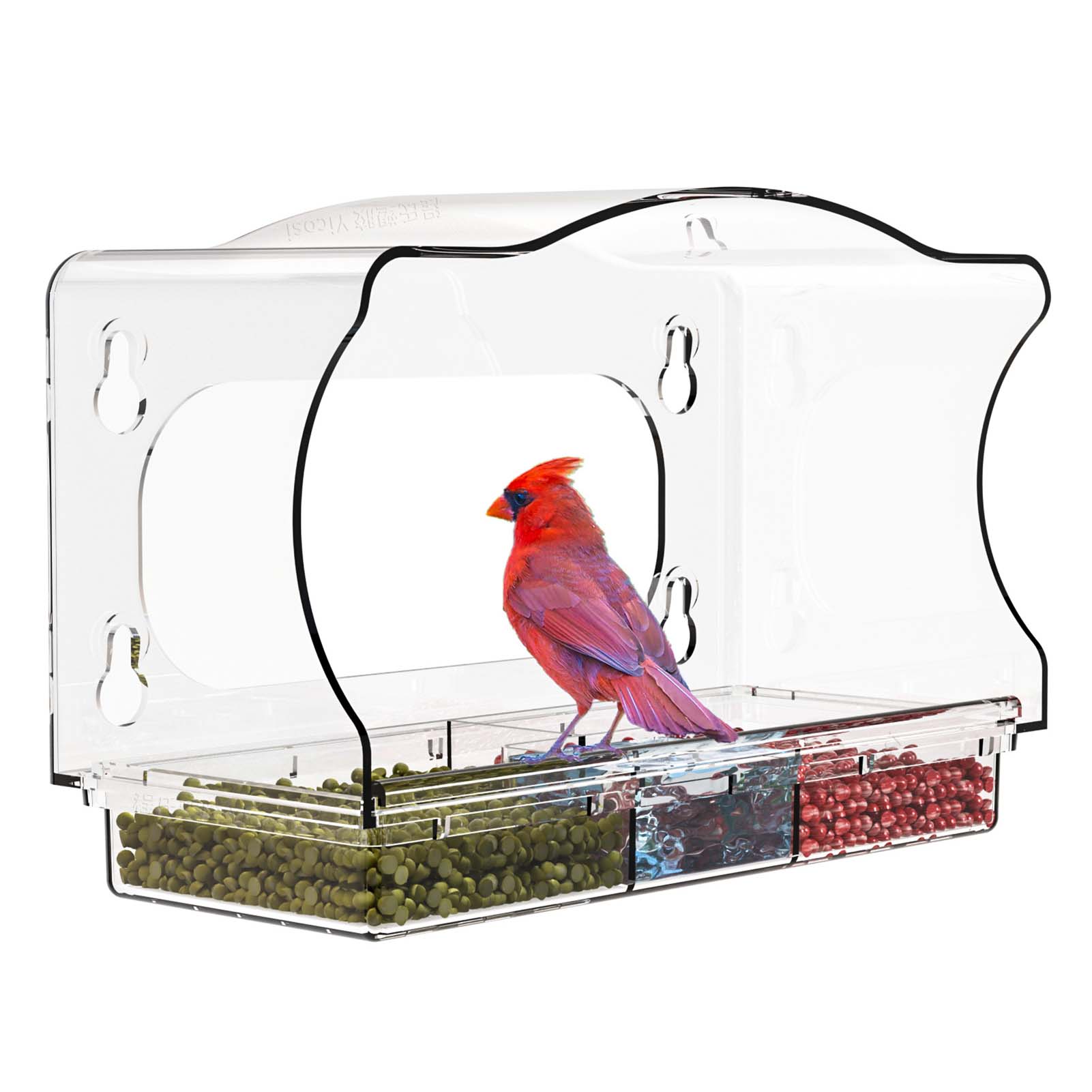 Acrylic Outdoor Bird Cage No Drilling Suction Cup Wall Mounted Bird Feeder Transparent Design Easy-Clean
Acrylic Outdoor Bird Cage No Drilling Suction Cup Wall Mounted Bird Feeder Transparent Design Easy-Clean