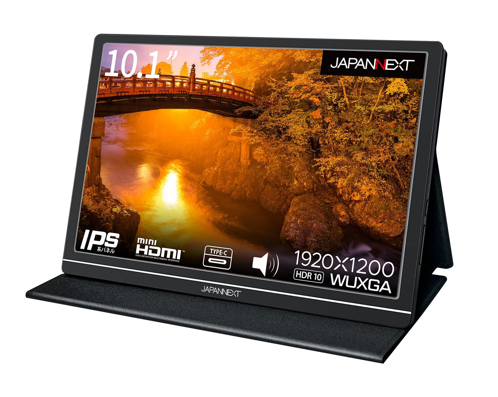 JAPANNEXT Mobile Monitor IPS Panel WUXGA 1920x1200 Resolution with Smart Case PC 10.1-inch (Type C/MAC Compatible/Built-in Speaker/Glossy) чорний
JAPANNEXT Mobile Monitor IPS Panel WUXGA 1920x1200 Resolution with Smart Case PC 10.1-inch (Type C/MAC Compatible/Built-in Speaker/Glossy) чорний