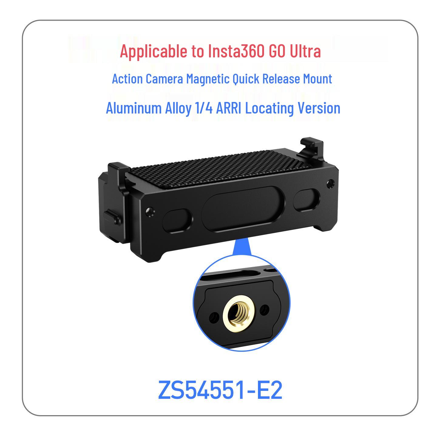 Insta360 GO Ultra Magnetic Quick-Release Metal Base & Dual-Interface Adapter.
Insta360 GO Ultra Magnetic Quick-Release Metal Base & Dual-Interface Adapter.
