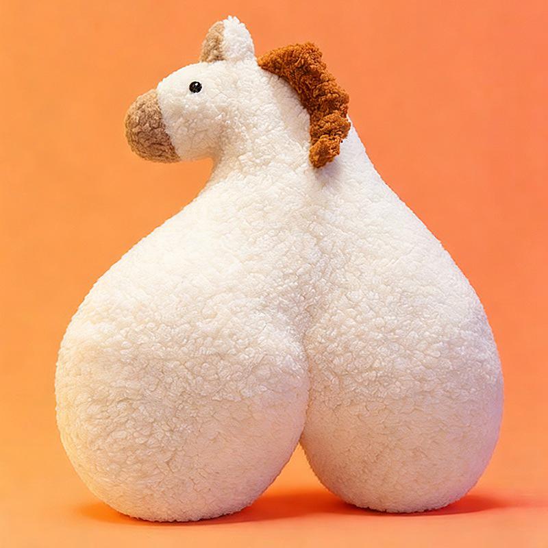 New Year Zodiac Horse Plush Cushion and Pillow 40cm/560g белый
New Year Zodiac Horse Plush Cushion and Pillow 40cm/560g белый