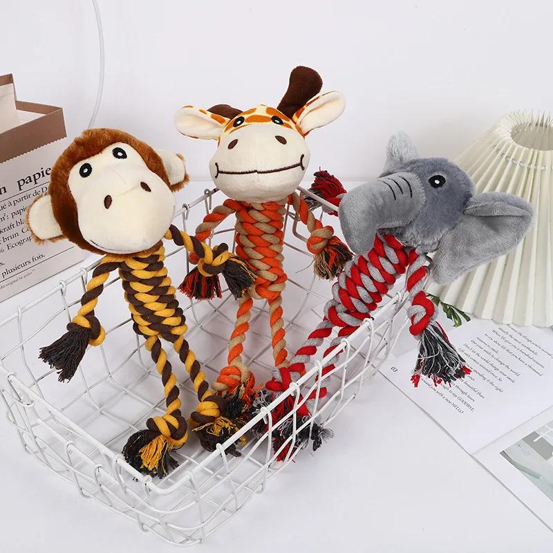 Pet Dog Squeaky Toy for Small Meduim Dogs Soft Plush Chew Stuffed Animal Shape Bite Resistant Dog Cotton Rope Toys Pets Supplies
Pet Dog Squeaky Toy for Small Meduim Dogs Soft Plush Chew Stuffed Animal Shape Bite Resistant Dog Cotton Rope Toys Pets Supplies