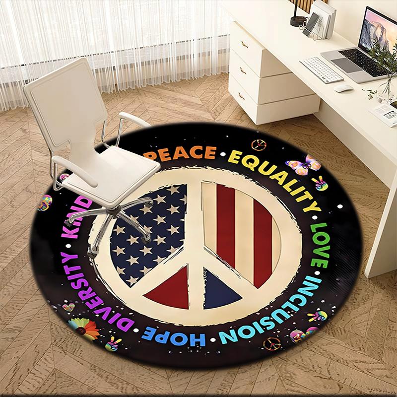 1pc American flag design Round carpet Painted Printed circular carpet, home door mat, outdoor travel protection carpet 80x80cm( 31x31in)
1pc American flag design Round carpet Painted Printed circular carpet, home door mat, outdoor travel protection carpet 80x80cm( 31x31in)