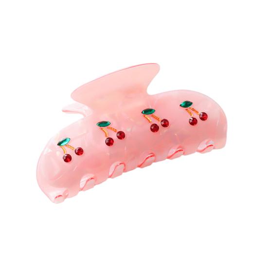 Hair Claw Rhinestones Inlaid Cherry Decoration Back Head Shower Clip Medium Size Shark Hair Claw Versatile Hair Accessory розовый
Hair Claw Rhinestones Inlaid Cherry Decoration Back Head Shower Clip Medium Size Shark Hair Claw Versatile Hair Accessory розовый