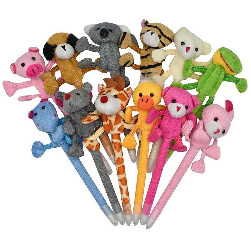 Maydahui cute stuffed toy animal ballpoint pen 0.5mm oily blue ink 12 pieces set Fashionable Fluffy pig rabbit dog cat cute stationery gift present
Maydahui cute stuffed toy animal ballpoint pen 0.5mm oily blue ink 12 pieces set Fashionable Fluffy pig rabbit dog cat cute stationery gift present