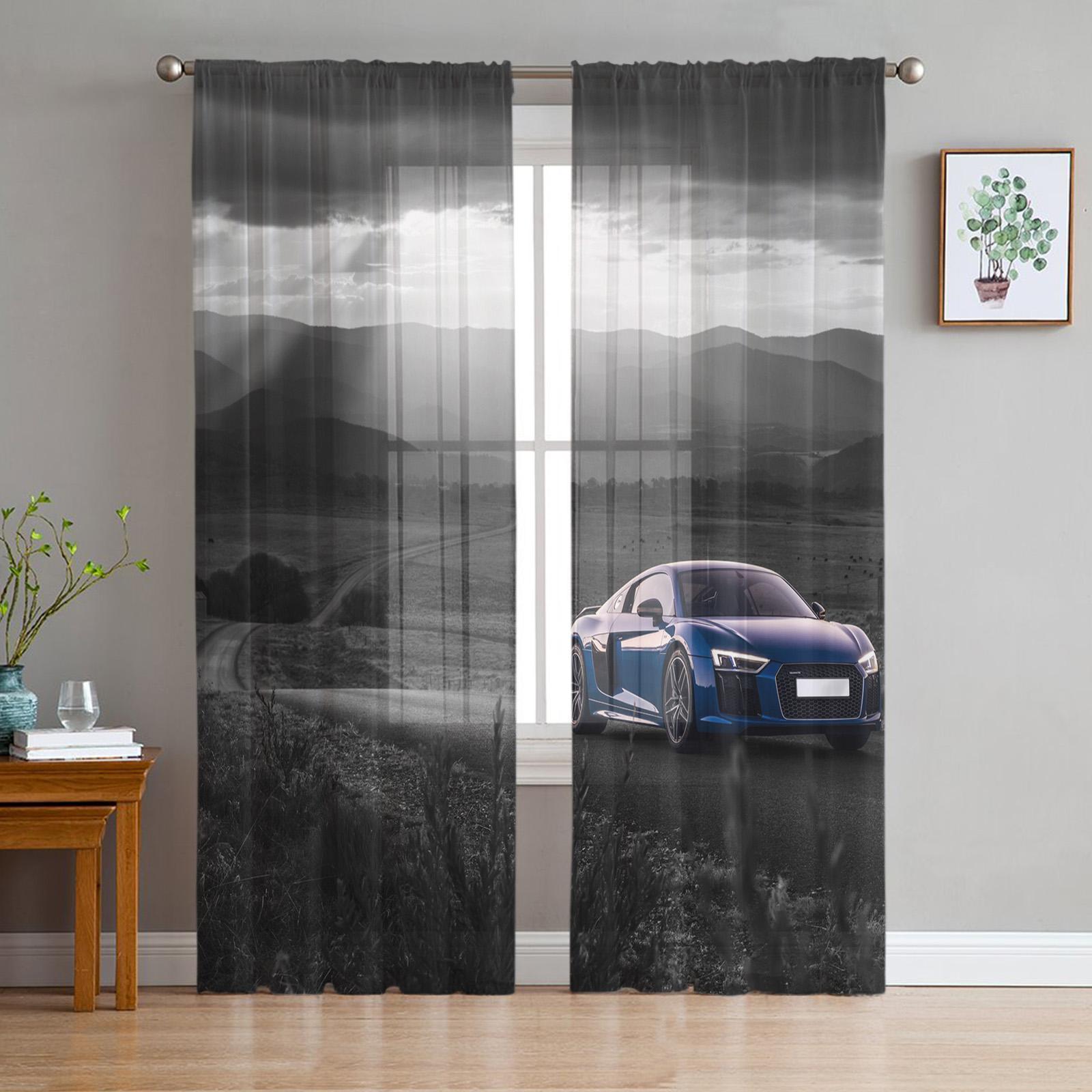 City Sports Car Translucent Window Opening Curtains for Living Room Kitchen Area Children Bedroom Space Decoration Chiffon Tulle Voile Hanging Drape 1 PCS W100XH250cm&Grommet Top
City Sports Car Translucent Window Opening Curtains for Living Room Kitchen Area Children Bedroom Space Decoration Chiffon Tulle Voile Hanging Drape 1 PCS W100XH250cm&Grommet Top