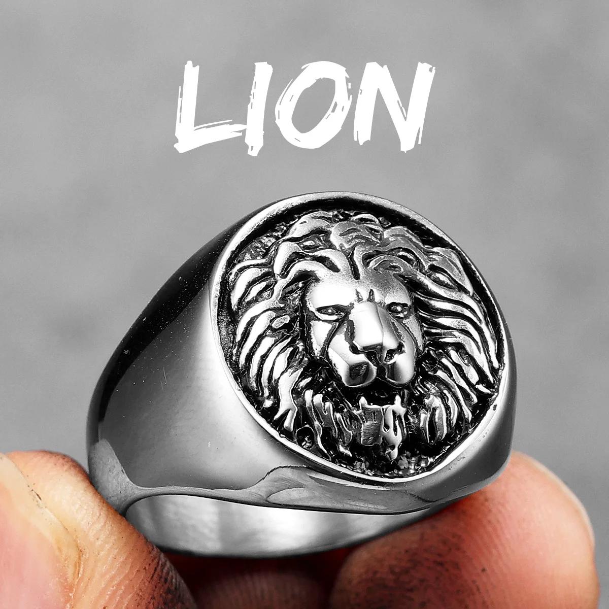 Роскошные мужские кольца с изображением животных в виде короля льва из нержавеющей стали в стиле панк-рок, простые, новые женские ювелирные изделия, модные аксессуары, подарок 13
Роскошные мужские кольца с изображением животных в виде короля льва из нержавеющей стали в стиле панк-рок, простые, новые женские ювелирные изделия, модные аксессуары, подарок 13