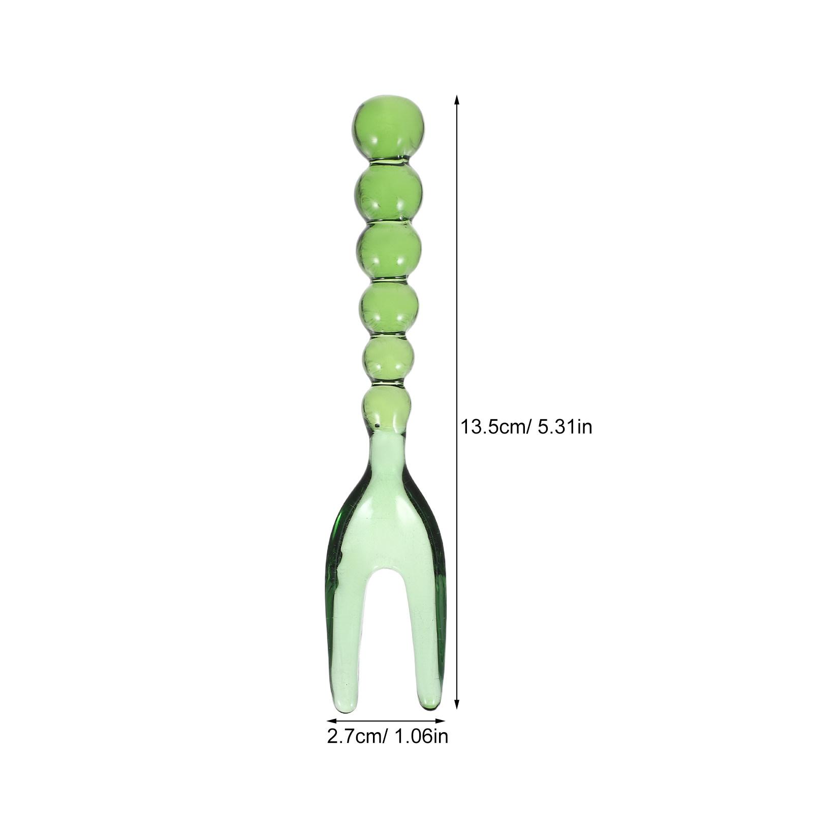 Elegant Beaded Dessert Fork Glass Fruit Fork for Appetizers Salads Pastries Cakes Serving Utensil Dishwasher Safe Portable Party зелёный
Elegant Beaded Dessert Fork Glass Fruit Fork for Appetizers Salads Pastries Cakes Serving Utensil Dishwasher Safe Portable Party зелёный