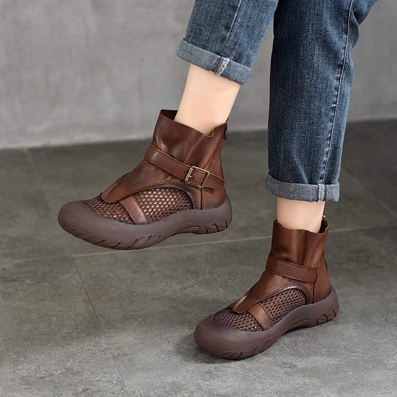 Johnature Retro Round Toe Breathable Mesh Summer Boots Genuine Leather Thick Soled Women s Sandals 40 бежевий
Johnature Retro Round Toe Breathable Mesh Summer Boots Genuine Leather Thick Soled Women s Sandals 40 бежевий