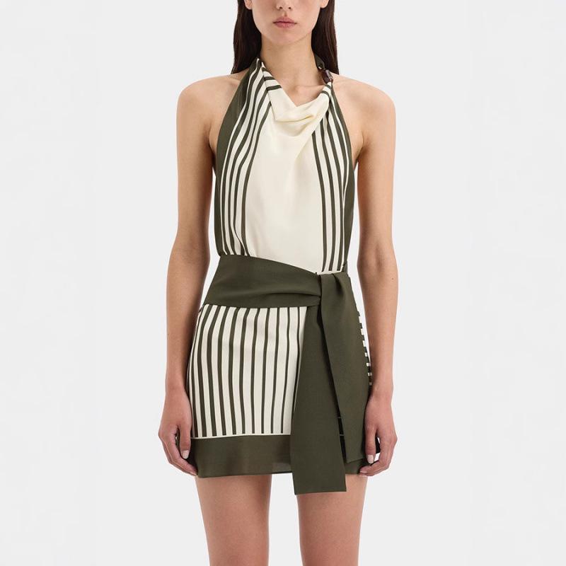 2025 Summer Striped Sleeveless Mini Dress Small армия зеленый
2025 Summer Striped Sleeveless Mini Dress Small армия зеленый