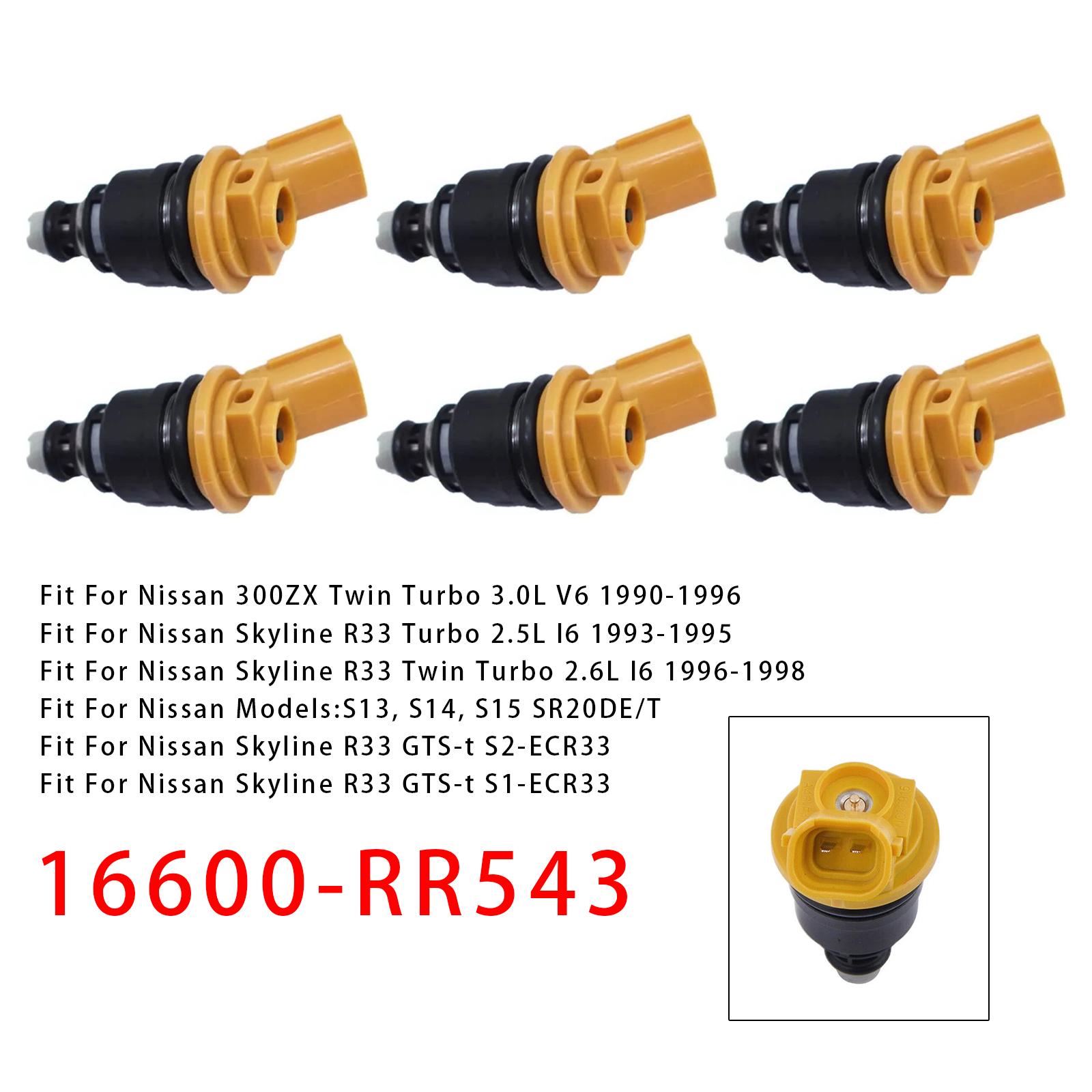 6Pcs Fuel Injector For Nissan Silvia SR20DET S13 14 15 Skyline R33 16600-RR543
6Pcs Fuel Injector For Nissan Silvia SR20DET S13 14 15 Skyline R33 16600-RR543