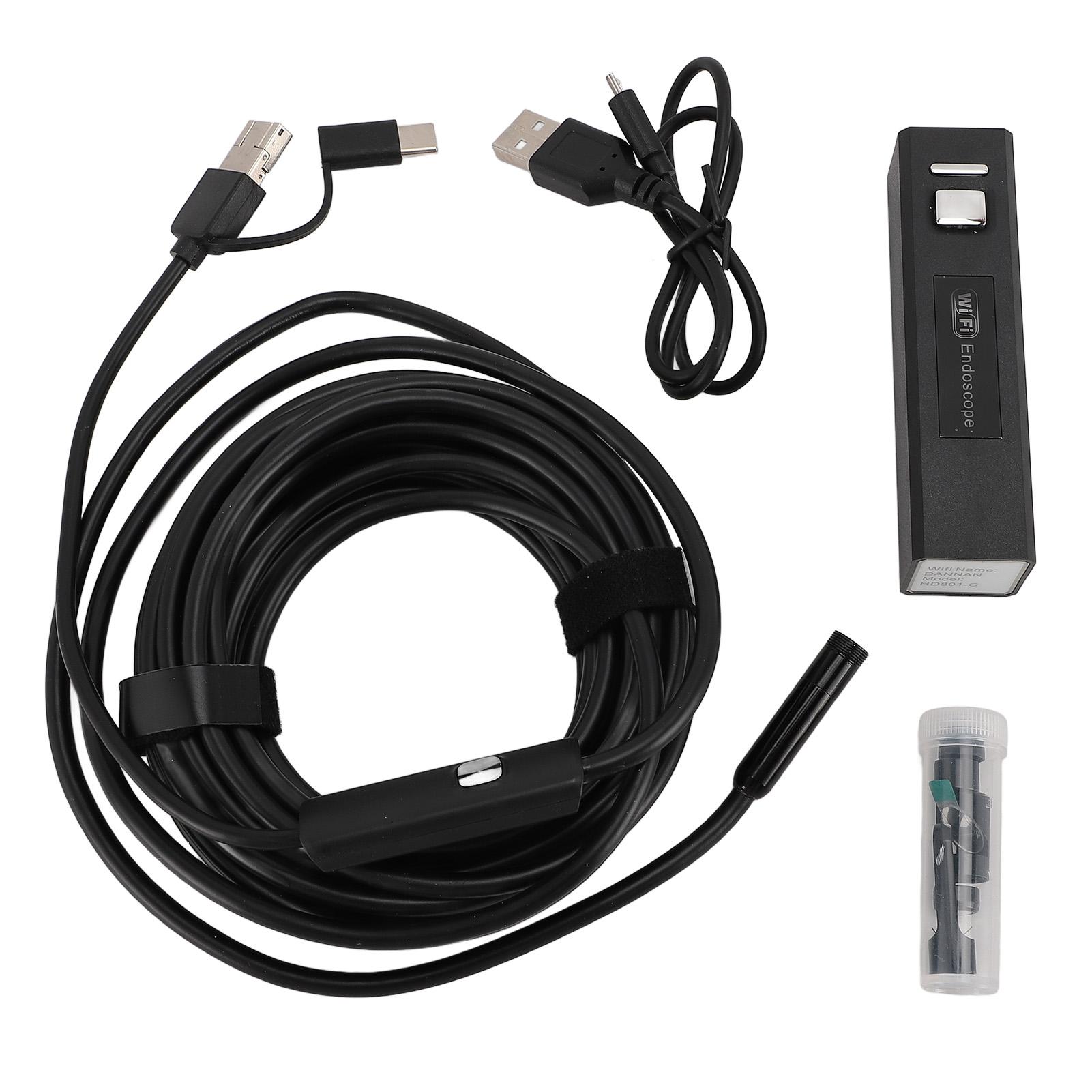 Эндоскопическая инспекционная камера 8 мм 1200P HD ПВХ 3 в 1 Тип C USB промышленный бороскоп Snake Sewer
Эндоскопическая инспекционная камера 8 мм 1200P HD ПВХ 3 в 1 Тип C USB промышленный бороскоп Snake Sewer