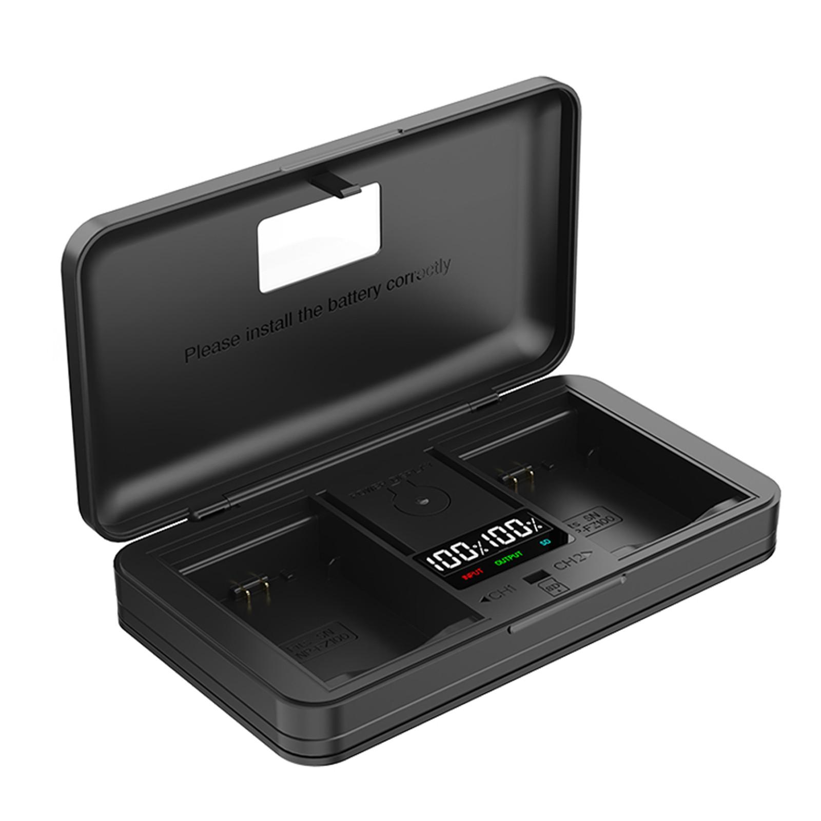 Versatile Camera Battery Charger Box Charge Multiple Batteries at Once with LCD Display and USB Charging 1
Versatile Camera Battery Charger Box Charge Multiple Batteries at Once with LCD Display and USB Charging 1