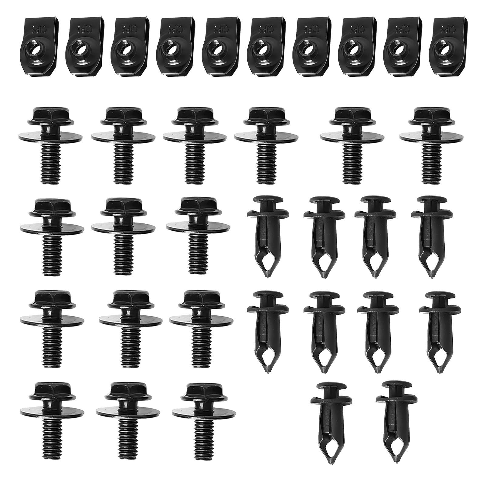 Mimoqk Car Body Bolt U-Nut Clip, Body Bolt | Push Retainer Fastener Rivet Clip, Please refer to the description
Mimoqk Car Body Bolt U-Nut Clip, Body Bolt | Push Retainer Fastener Rivet Clip, Please refer to the description