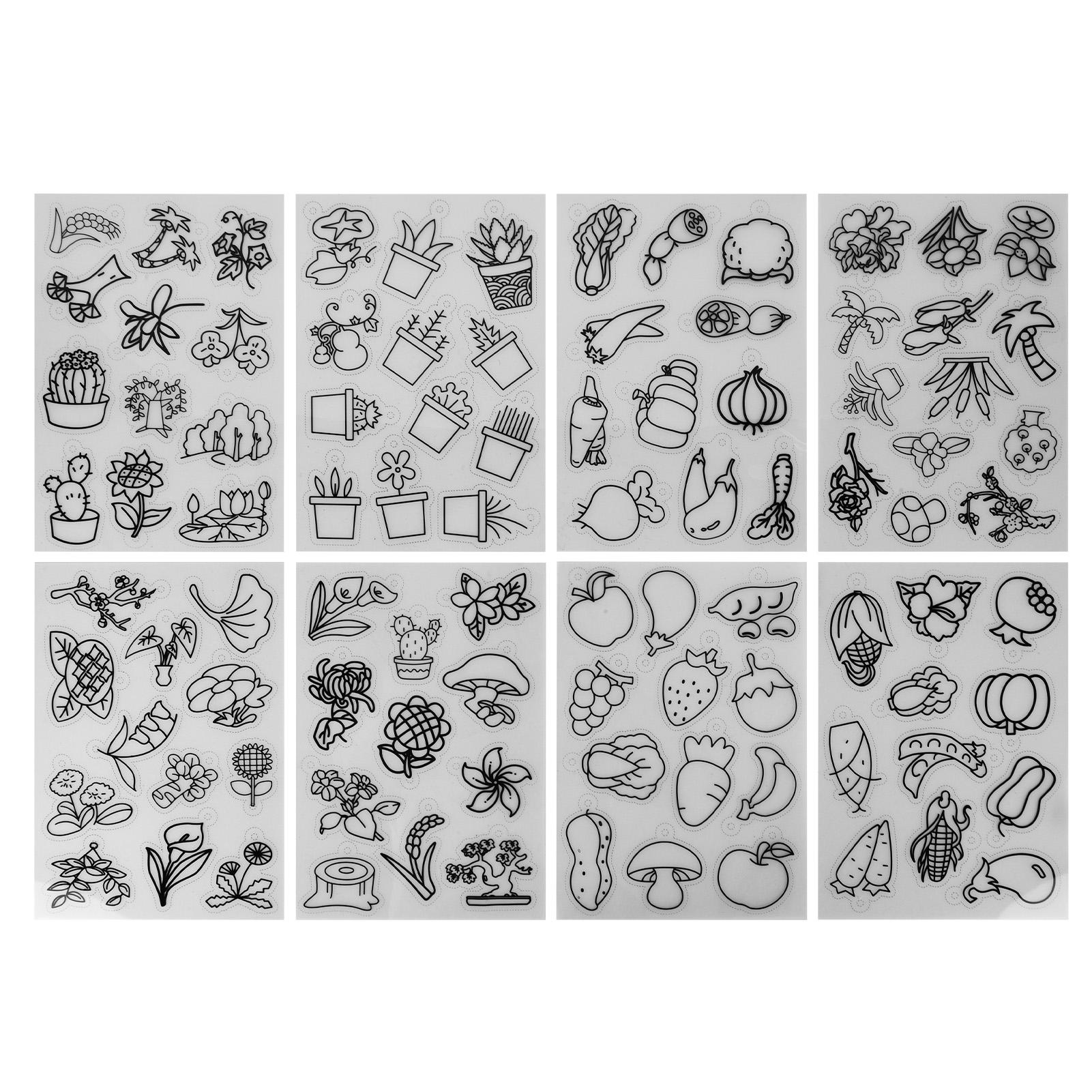 8Pcs Heat Shrink Sheet Set Fruit Vegetable Pattern Beautiful Wide Application Shrinky Art
8Pcs Heat Shrink Sheet Set Fruit Vegetable Pattern Beautiful Wide Application Shrinky Art