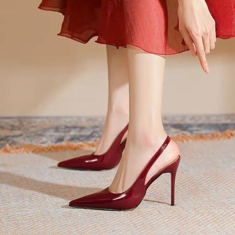 High Heels for Women 2026 Spring and Summer New Stiletto Pointed Toe Baotou Sandals with High Temperament 36 вино красного
High Heels for Women 2026 Spring and Summer New Stiletto Pointed Toe Baotou Sandals with High Temperament 36 вино красного