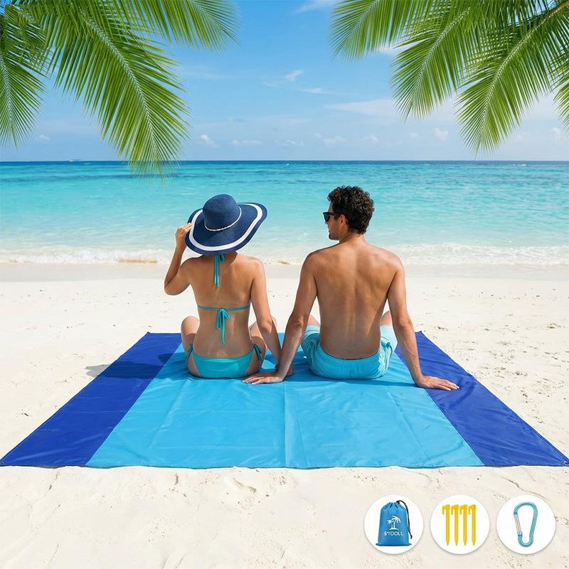 Large Sandproof Beach Mat Waterproof Picnic Blanket for 4-6 Adults 210 x 200cm
Large Sandproof Beach Mat Waterproof Picnic Blanket for 4-6 Adults 210 x 200cm