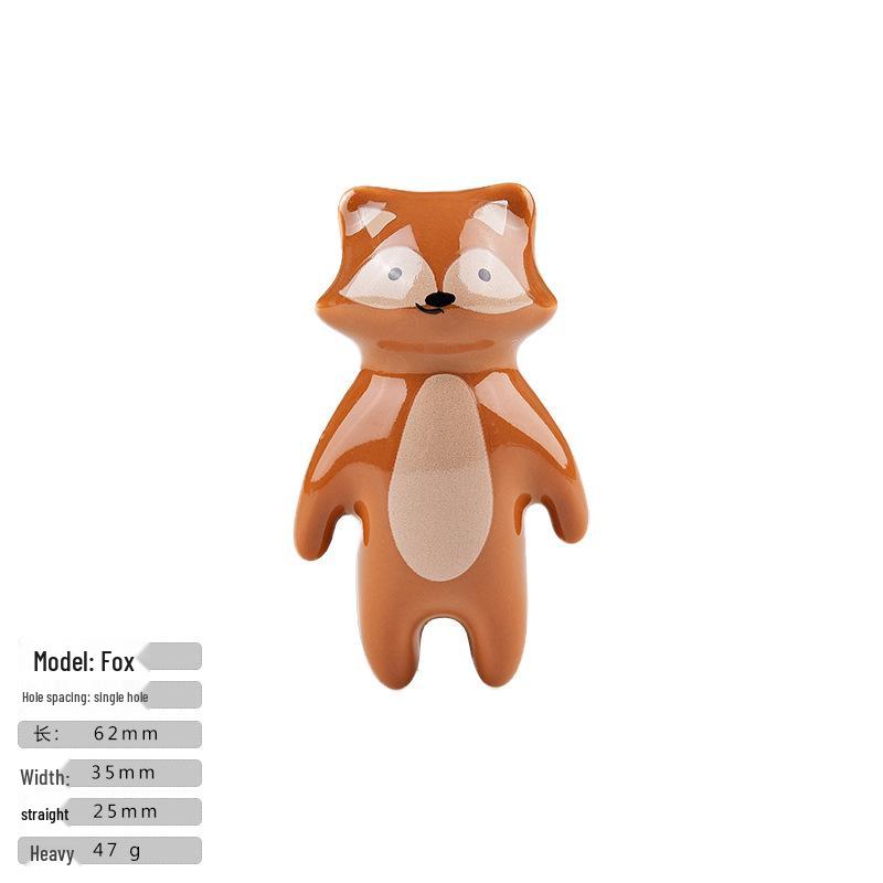 Panda & Fox Cartoon Ceramic Cabinet Handle - American Style
Panda & Fox Cartoon Ceramic Cabinet Handle - American Style