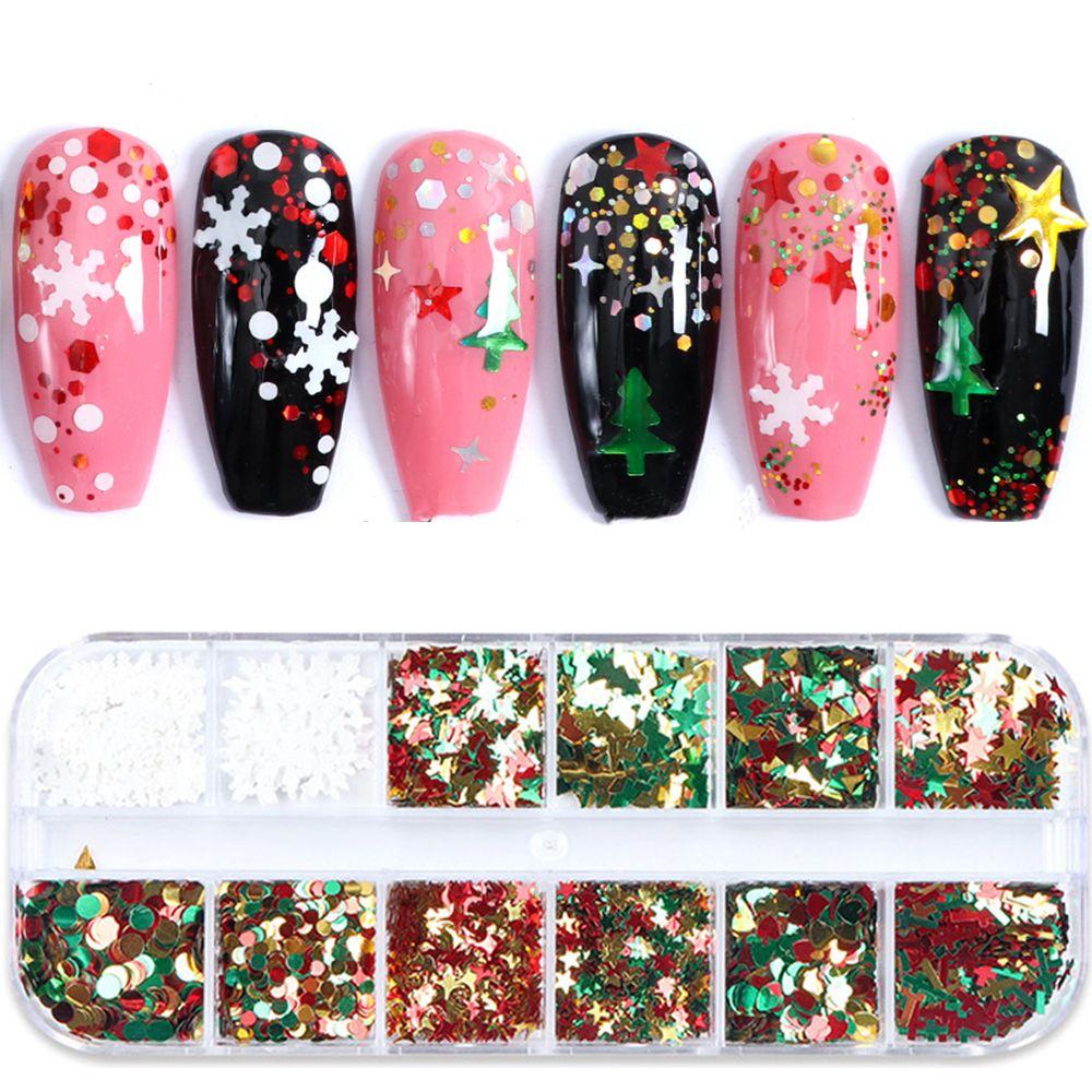 Slices Xmas Tree Nail Glitter Snow Flakes Slices DIY Nail Art Decorations Snowflake Nail Sequins різнокольоровий
Slices Xmas Tree Nail Glitter Snow Flakes Slices DIY Nail Art Decorations Snowflake Nail Sequins різнокольоровий