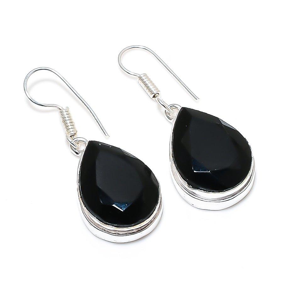 Black Spinel Gemstone Handmade Ethnic Jewelry Earring 1.46 SR-8126 
Black Spinel Gemstone Handmade Ethnic Jewelry Earring 1.46 SR-8126