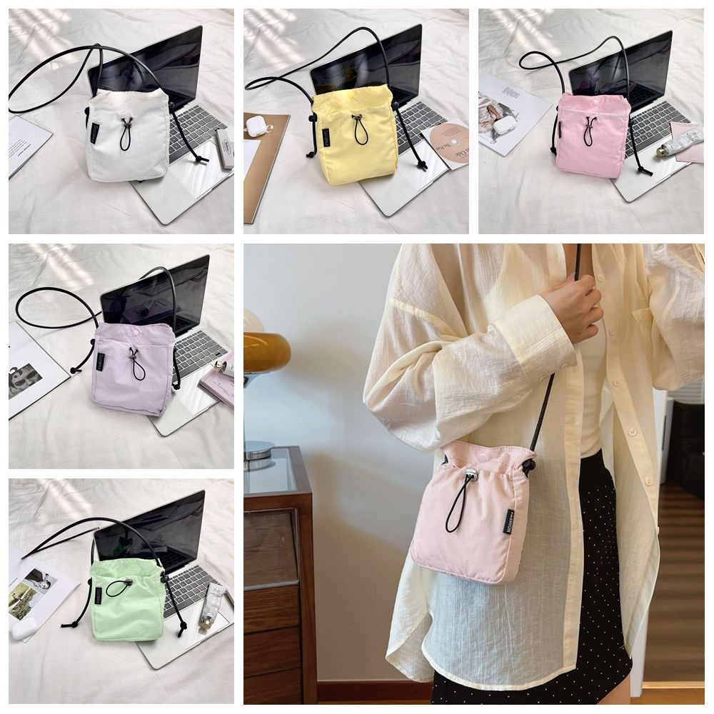 Crossbody Bag Drawstring Canvas Bag Purse Mobile Phone Bag Cute Nylon Shoulder Bag Women рожевий
Crossbody Bag Drawstring Canvas Bag Purse Mobile Phone Bag Cute Nylon Shoulder Bag Women рожевий