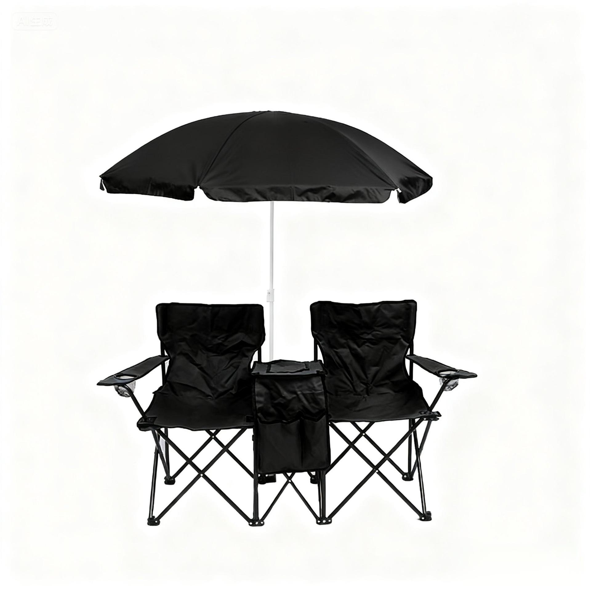 Folding Beach Chair with Umbrella, Double Camping Lounge Chair for Couples, Portable Sunshade Chair for Outdoor Fishing чёрный
Folding Beach Chair with Umbrella, Double Camping Lounge Chair for Couples, Portable Sunshade Chair for Outdoor Fishing чёрный