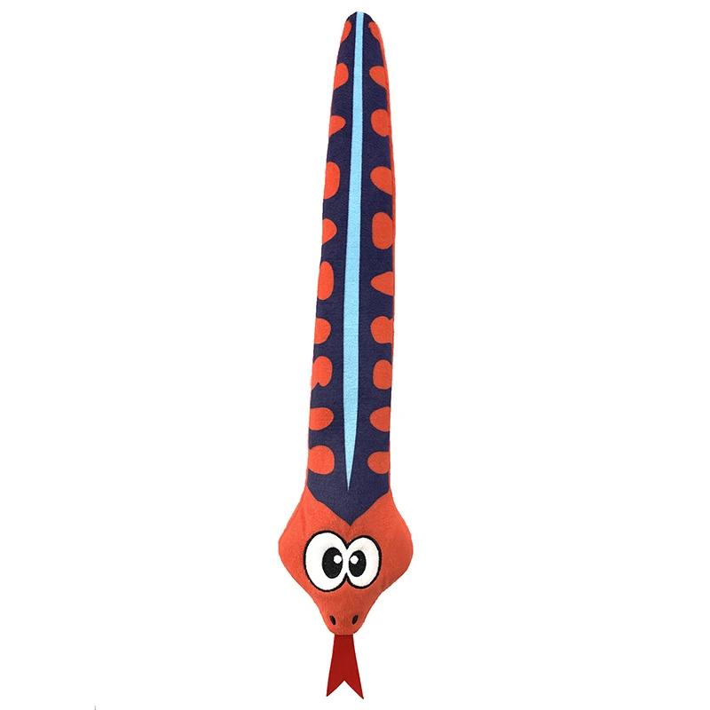 Snake Shape Dog Squeaky Toys Plush Not Filled Stripe Dog Chew Playing Funny Interactive Toy Pet Supplies Length 48cm синій
Snake Shape Dog Squeaky Toys Plush Not Filled Stripe Dog Chew Playing Funny Interactive Toy Pet Supplies Length 48cm синій