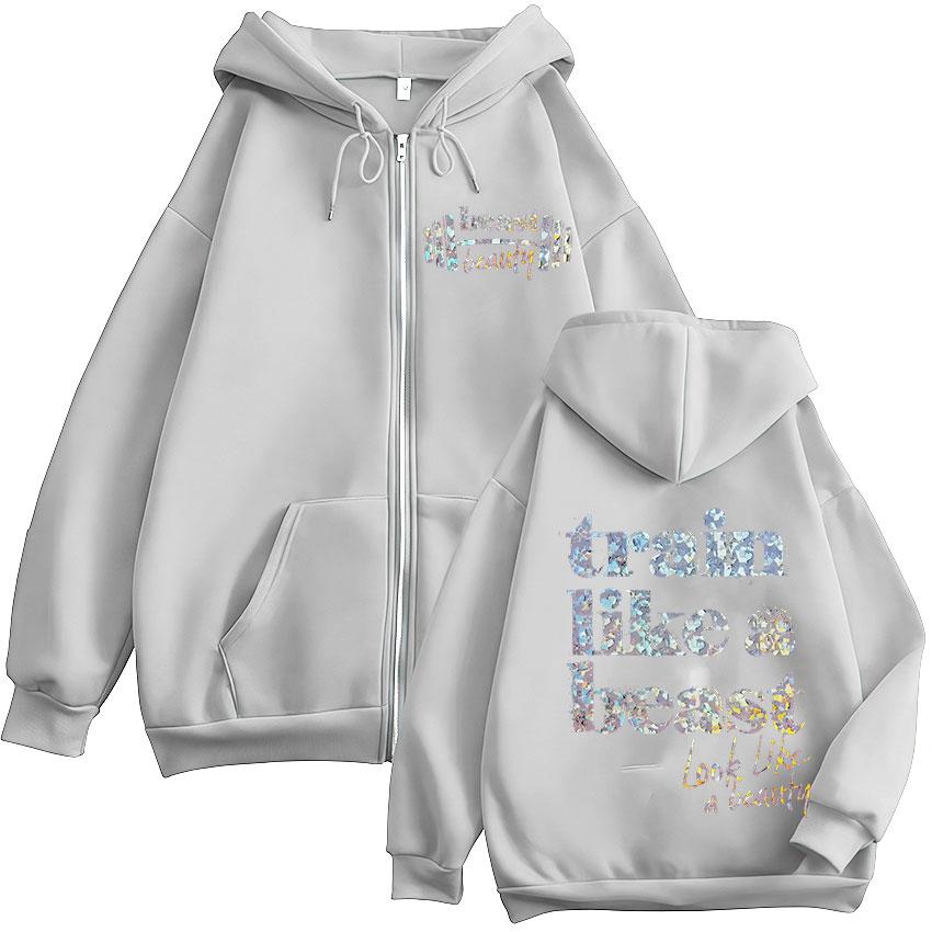 Train Like A Beast Look Like A Beauty Muscle Mommy Gym Zipper Hoodie Men Women Long Sleeve Aesthetic Oversized Coats Sweatshirt 3XL
Train Like A Beast Look Like A Beauty Muscle Mommy Gym Zipper Hoodie Men Women Long Sleeve Aesthetic Oversized Coats Sweatshirt 3XL