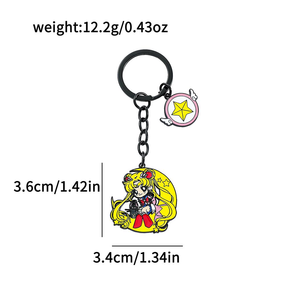 Anime Sailor Moon Girl Key Ring Fashion Keychain for Motorcycles Students Bags Backpacks Key Holder Gift for Friends
Anime Sailor Moon Girl Key Ring Fashion Keychain for Motorcycles Students Bags Backpacks Key Holder Gift for Friends