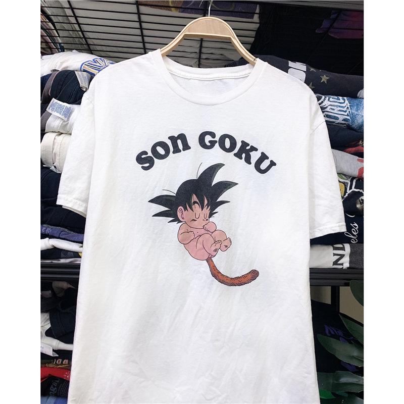 Retro Encyclopedia Dragon Ball Goku Androgynous Short-Sleeve T-Shirt Drop Shoulder Size 2
Retro Encyclopedia Dragon Ball Goku Androgynous Short-Sleeve T-Shirt Drop Shoulder Size 2