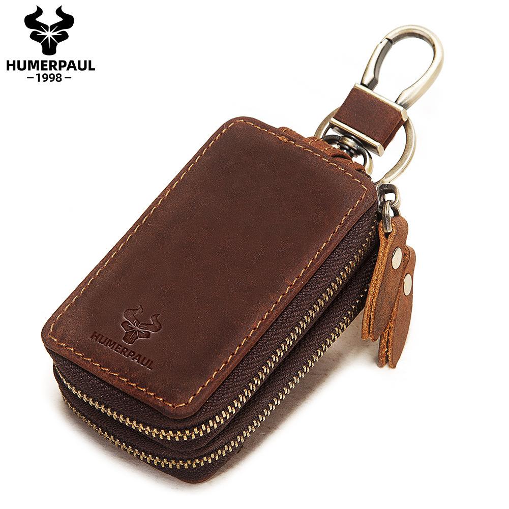 Сумка для ключей от машины из натуральной кожи первого слоя с двойными молниями, сумка для ключей и замка Crazy Horse из натуральной кожи, мужской кошелек для монет темно-коричневого
Сумка для ключей от машины из натуральной кожи первого слоя с двойными молниями, сумка для ключей и замка Crazy Horse из натуральной кожи, мужской кошелек для монет темно-коричневого