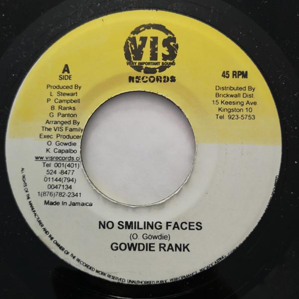 7inch Record GOWDIE RANKS - No Smiling Faces NONE Very Important Jamaica Reggae, Ska & Dub Used
7inch Record GOWDIE RANKS - No Smiling Faces NONE Very Important Jamaica Reggae, Ska & Dub Used