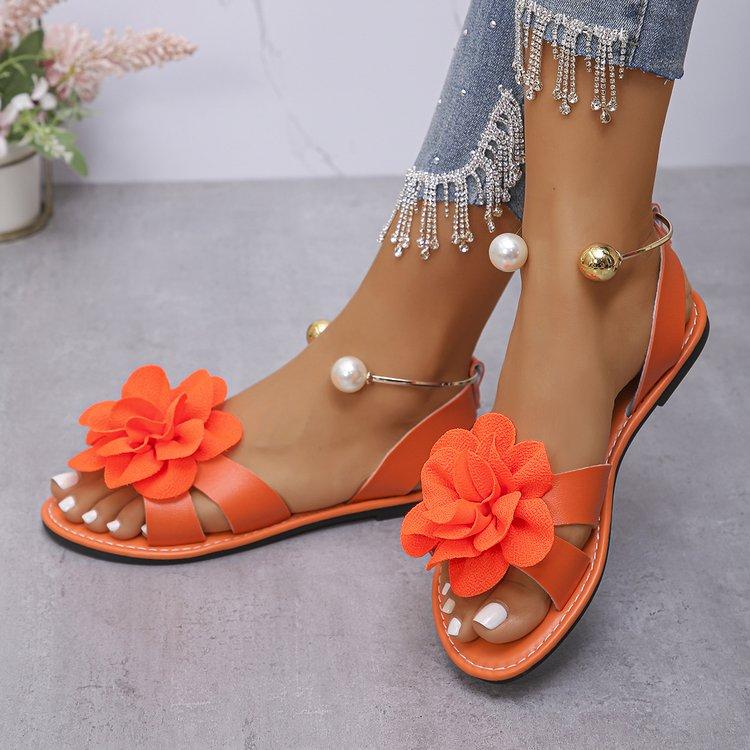 Floral Pearl Embellished Flat Bottom Sandals Women s Summer New Hollow Out Round Head Comfortable Casual Slip-On Shoes 42 оранжевый
Floral Pearl Embellished Flat Bottom Sandals Women s Summer New Hollow Out Round Head Comfortable Casual Slip-On Shoes 42 оранжевый