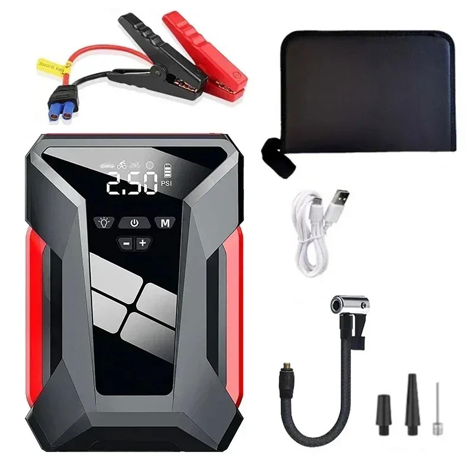 Car Emergency set Car Jump Starter & Tire Compressor Vehicle Emergency Power Supply set Start & Inflate Tires with Ease 1
Car Emergency set Car Jump Starter & Tire Compressor Vehicle Emergency Power Supply set Start & Inflate Tires with Ease 1