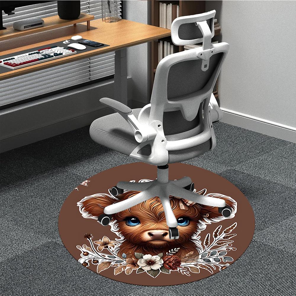 1PC Cow Floral Office Round Area Rug, Indoor Mat Suitable ForOffice, Under Office Chairs Bedroom Living Room Home Decor, Room Deco g079 80cm by 80cm
1PC Cow Floral Office Round Area Rug, Indoor Mat Suitable ForOffice, Under Office Chairs Bedroom Living Room Home Decor, Room Deco g079 80cm by 80cm