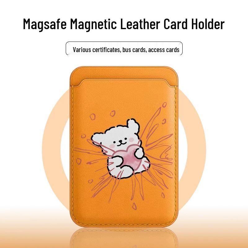 Cute Heart Dog MAGsafe-Compatible Leather Card Holder Phone Case Single Card Holder
Cute Heart Dog MAGsafe-Compatible Leather Card Holder Phone Case Single Card Holder