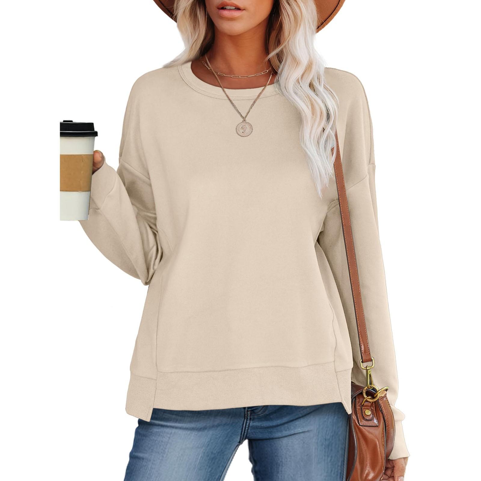 Новые модные толстовки с круглым вырезом для женщин с длинным рукавом, легкие осенние и зимние топы S хаки
Новые модные толстовки с круглым вырезом для женщин с длинным рукавом, легкие осенние и зимние топы S хаки