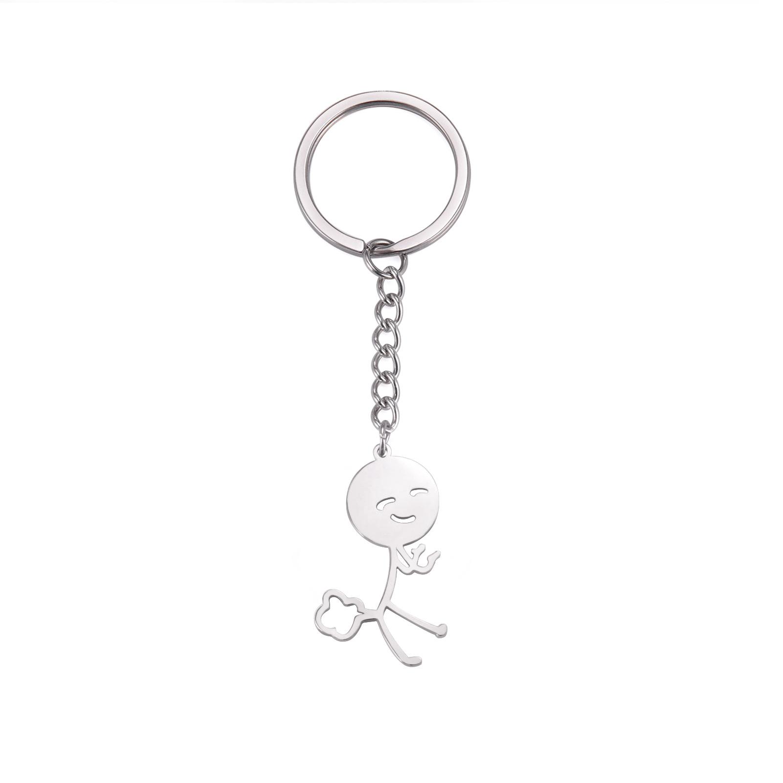 Stainless Steel Miniature Human Keychain Fun Pendant Metal Key Ring Accessory Durable Lightweight Portable for Everyday Use One Size срібний
Stainless Steel Miniature Human Keychain Fun Pendant Metal Key Ring Accessory Durable Lightweight Portable for Everyday Use One Size срібний