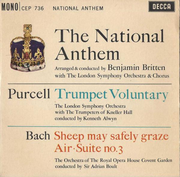 7inch Record BENJAMIN BRITTEN / HENRY PURCELL / - The National Anthem / Trumpet Volun CEP736 Decca 1962 UK Classical Used
7inch Record BENJAMIN BRITTEN / HENRY PURCELL / - The National Anthem / Trumpet Volun CEP736 Decca 1962 UK Classical Used