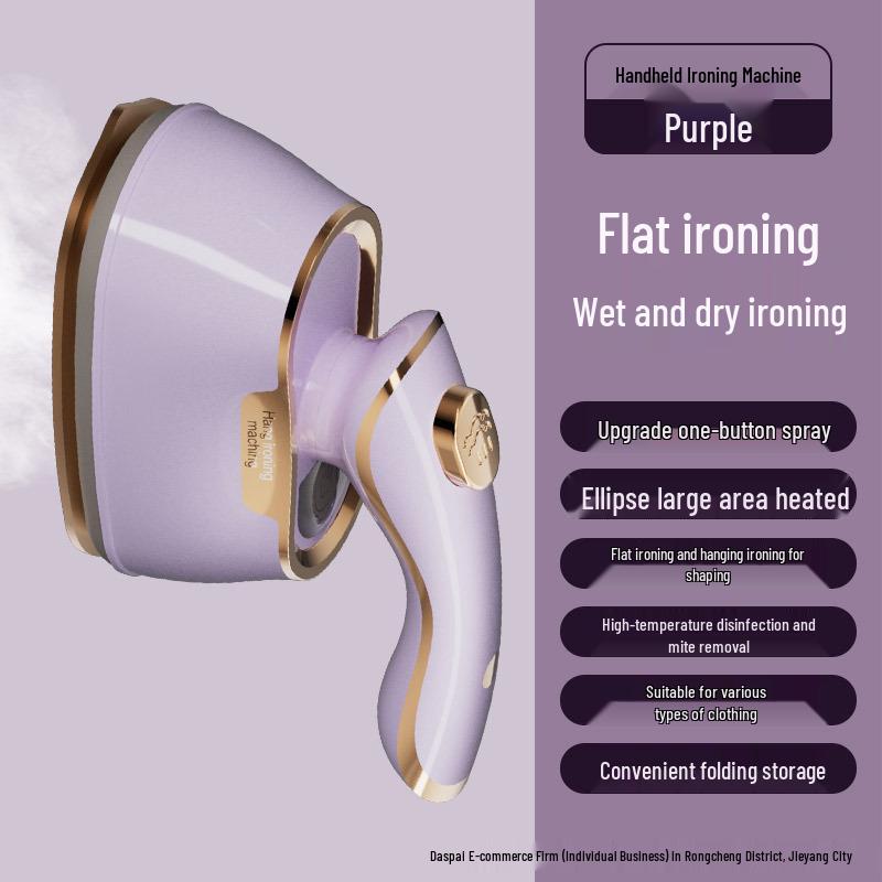 Portable Handheld Garment Steamer: Travel-Friendly Electric Iron for Clothes Domestic світло-фіолетового кольору
Portable Handheld Garment Steamer: Travel-Friendly Electric Iron for Clothes Domestic світло-фіолетового кольору
