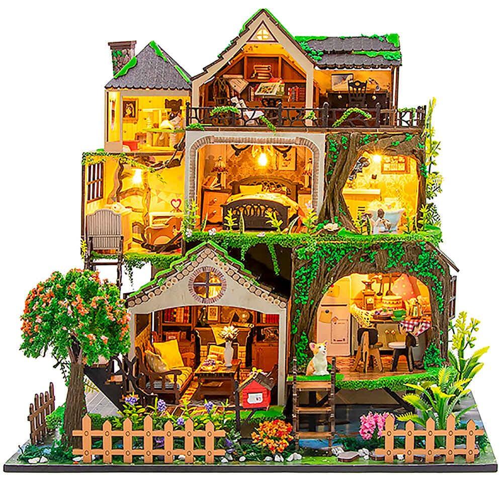 moin moin Dollhouse Miniature DIY Kit for Beginners Fairy Tale Forest Picture Corgi Paper Parts Printed Wood LED Light Acrylic Case Music Box Figure
moin moin Dollhouse Miniature DIY Kit for Beginners Fairy Tale Forest Picture Corgi Paper Parts Printed Wood LED Light Acrylic Case Music Box Figure