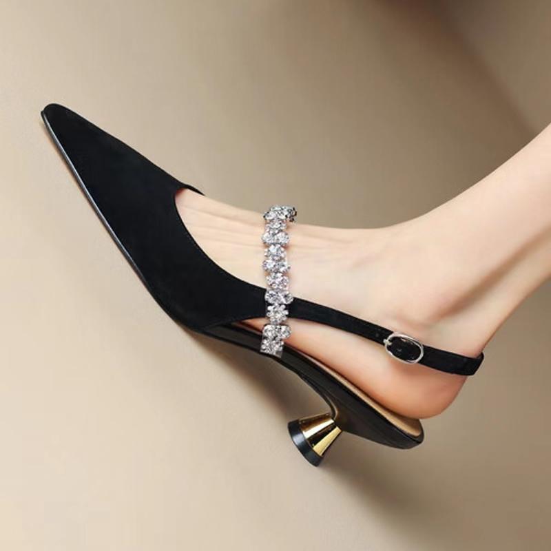 Summer Women Silver Back Clasp Sandals Famele High-Heeled Rhinestone Mary Jane Shoes Ladies Slingback Temperament Gold Pumps 34 чёрный
Summer Women Silver Back Clasp Sandals Famele High-Heeled Rhinestone Mary Jane Shoes Ladies Slingback Temperament Gold Pumps 34 чёрный