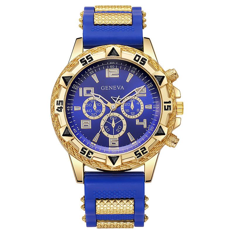 Business Mens Quartz Watch With Large Dial Silicone Strap For Casual Formal Wear Gold Blue
Business Mens Quartz Watch With Large Dial Silicone Strap For Casual Formal Wear Gold Blue