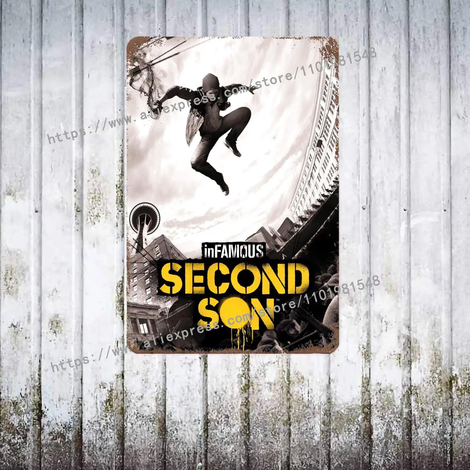 InFamous Second Son металлический Декор Постер Винтажная Жестяная Табличка Металлическая Табличка Декоративная Табличка для Паба Бара Мужской Пещеры Клуба Настенное Украшение 20x30cm(7.8x11.8inch)
InFamous Second Son металлический Декор Постер Винтажная Жестяная Табличка Металлическая Табличка Декоративная Табличка для Паба Бара Мужской Пещеры Клуба Настенное Украшение 20x30cm(7.8x11.8inch)