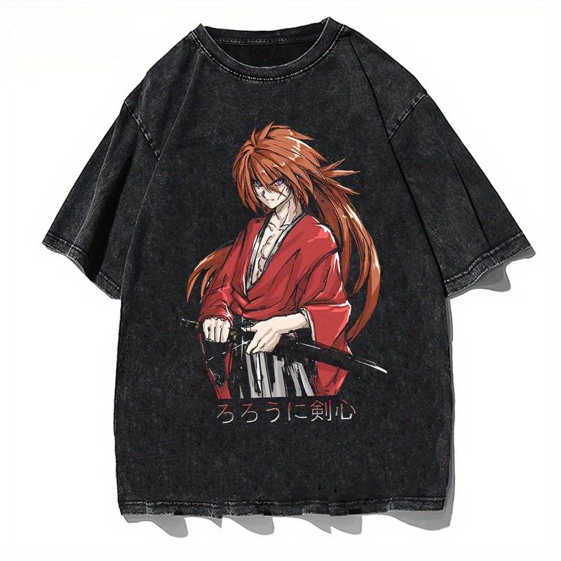 Anime Rurouni Kenshin Himura Kenshin Graphic Tee Men Manga Oversized Tshirts Washed Cotton T Shirt Harajuku Male Vintage Tshirt S
Anime Rurouni Kenshin Himura Kenshin Graphic Tee Men Manga Oversized Tshirts Washed Cotton T Shirt Harajuku Male Vintage Tshirt S