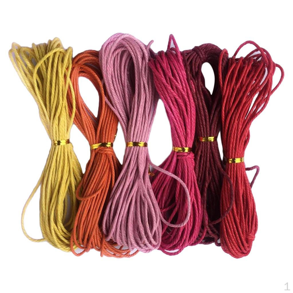 2mm 60m/66 Yards Jewelry Making Crafting Beading Macrame Waxed Cotton Cord Thread (6 Colors Per #3
2mm 60m/66 Yards Jewelry Making Crafting Beading Macrame Waxed Cotton Cord Thread (6 Colors Per #3