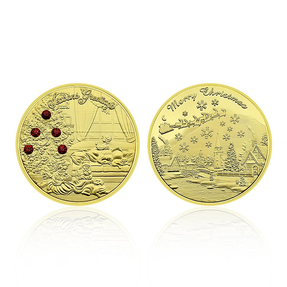 Merry Christmas, gold-plated coins, diamond Christmas tree commemorative medals, holiday gifts, home decor, collectibles золотой
Merry Christmas, gold-plated coins, diamond Christmas tree commemorative medals, holiday gifts, home decor, collectibles золотой