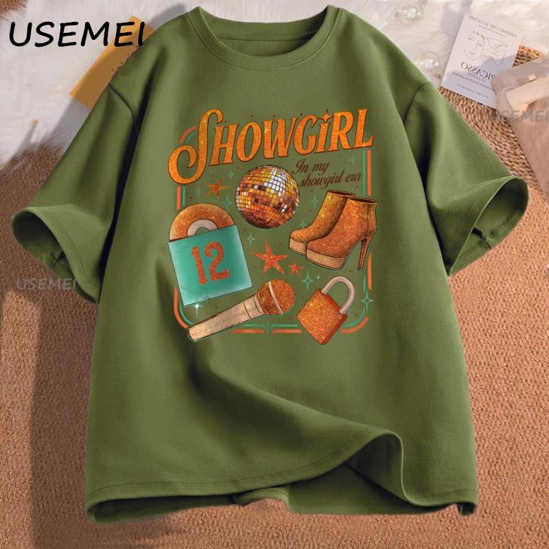 TS Showgirl TShirt in My Showgirl Era TShirt Casual Music Album Tee Women Ladies Cotton Short Sleeve Graphic T Shirts Clothes 4XL
TS Showgirl TShirt in My Showgirl Era TShirt Casual Music Album Tee Women Ladies Cotton Short Sleeve Graphic T Shirts Clothes 4XL