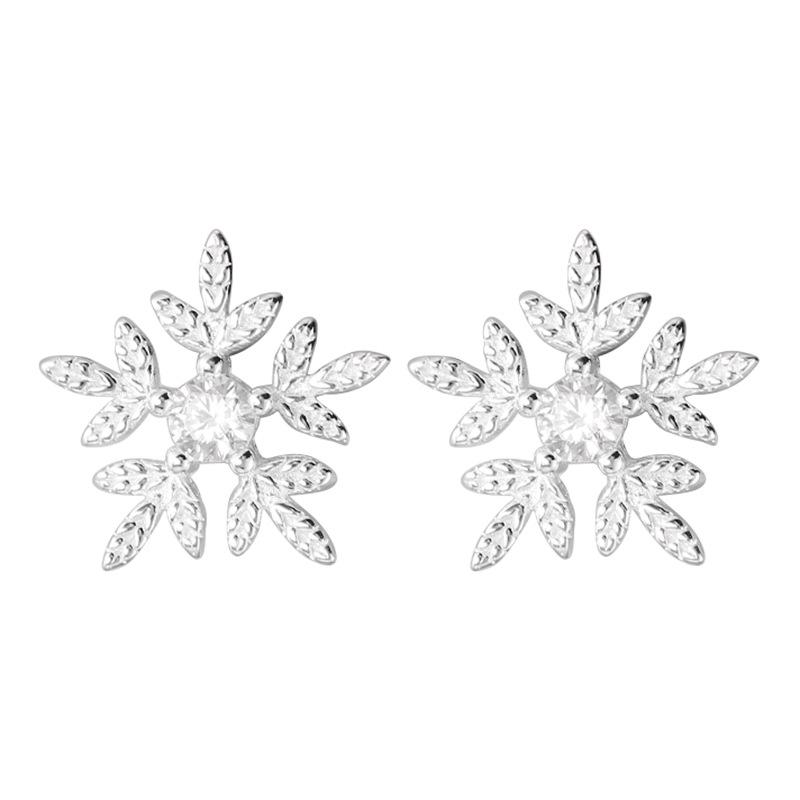 Сережки-пусети зі срібла 925 проби у формі сніжинок для жінок - Прості, універсальні та креативні з квітковим дизайном для Різдва 925 Silver
Сережки-пусети зі срібла 925 проби у формі сніжинок для жінок - Прості, універсальні та креативні з квітковим дизайном для Різдва 925 Silver