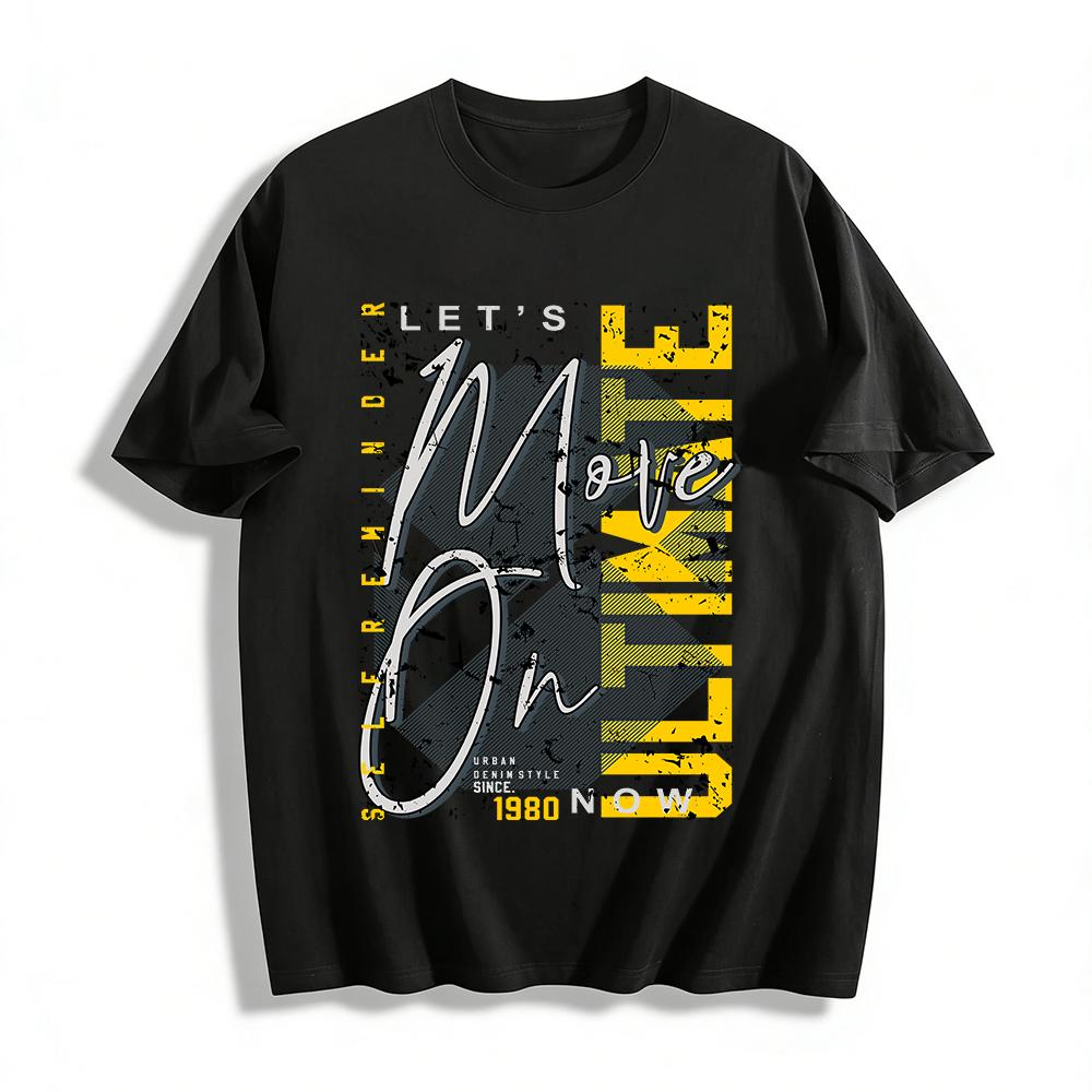 Vintage Distressed Move On Print Tee Casual Unisex Streetwear Top Pure cotton T-shirt XXS
Vintage Distressed Move On Print Tee Casual Unisex Streetwear Top Pure cotton T-shirt XXS